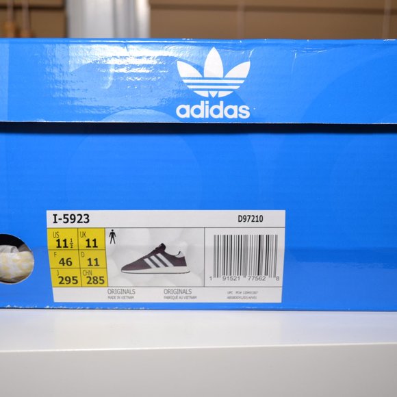 Mens Adidas I-5923 Maroon Boost Sneakers D97210 Size US 11.5 - Picture 11 of 11